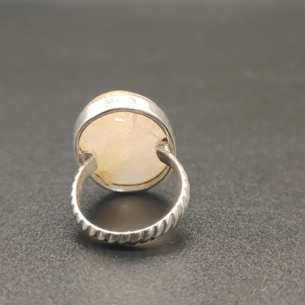 Moon Stone Silver Ring 🌕 - Picture 5 of 7